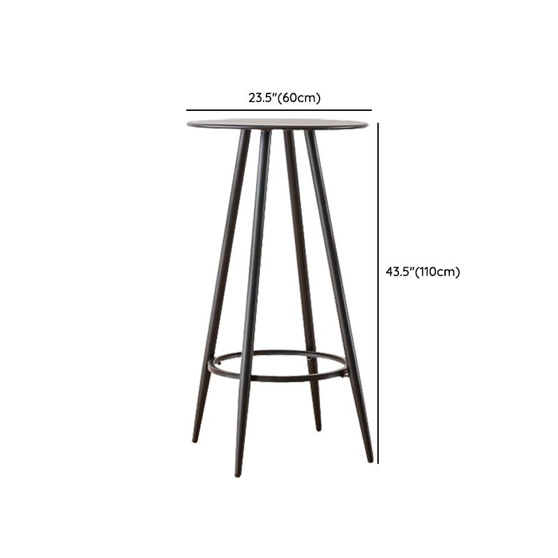 Contemporary Style 3 Pcs Bistro Set Metal Round Bistro Table Set