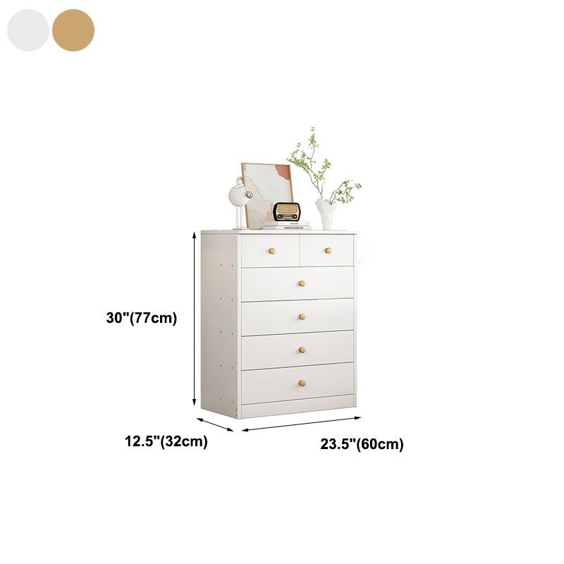 Contemporary Wood Vertical Dresser Bedroom Storage Chest with Drawer