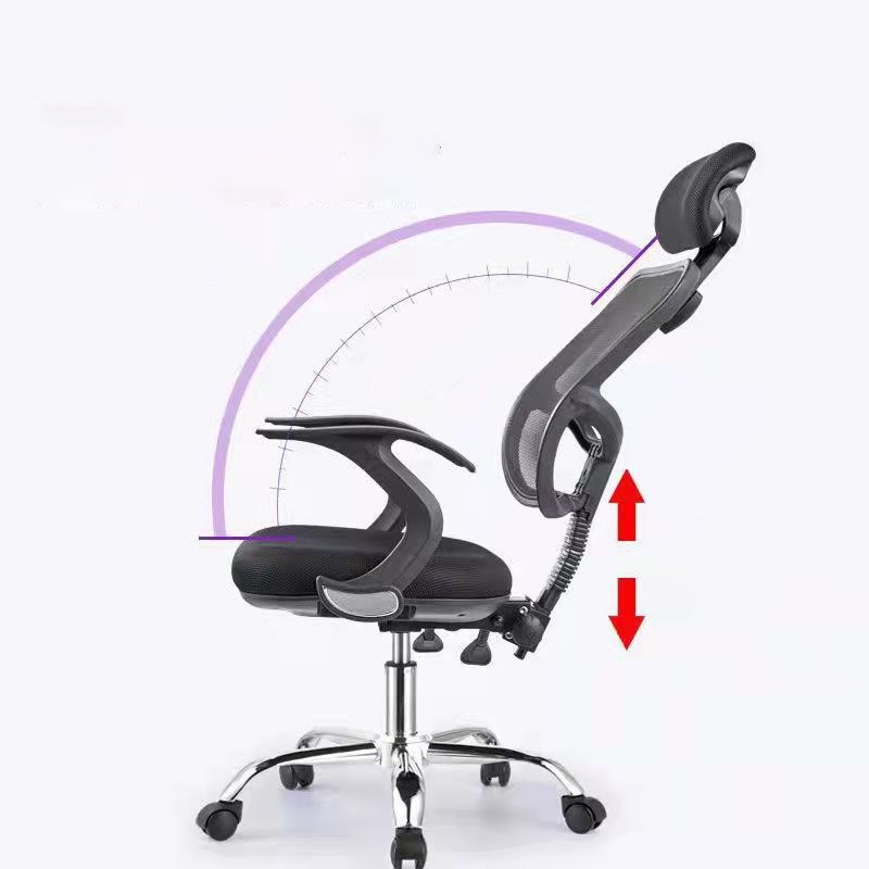 Modern Desk Chair with Mid Back and Headrest Home Office Chair