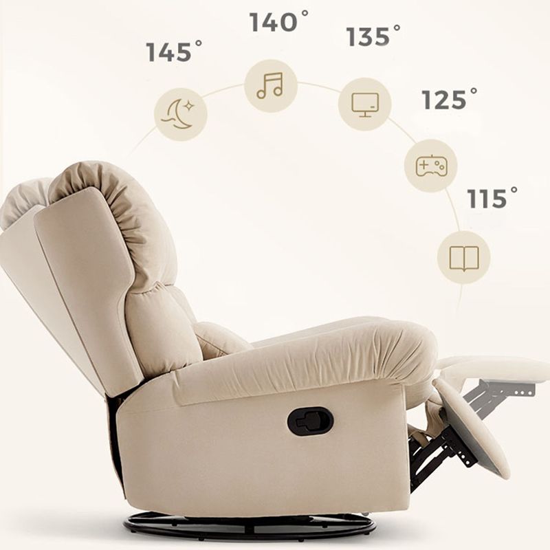 Swivel Rocker Wing Chair Recliner Lumbar Support Wingback Recliner