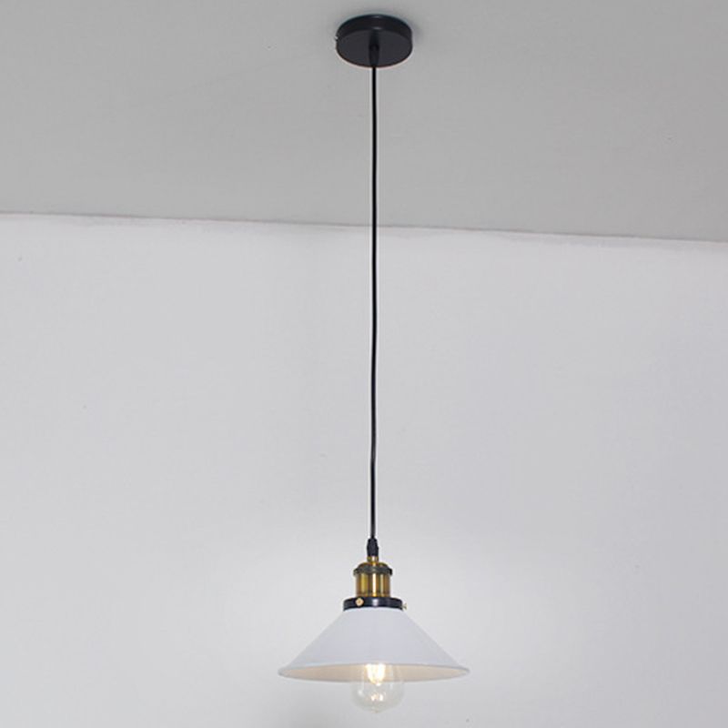 Industrial Conical Pendant Lighting Fixture Metal Suspension Light for Dining Room