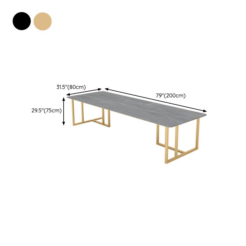 Curved Contemporary Office Desk Grey Sled Writing Desk with Metal Legs