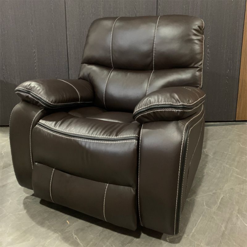 Wooden Frame Push Back Recliner Traditional Manual Recliner with Swivel Glider Base