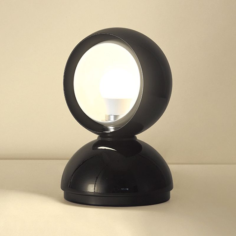 Schwarz Finish Semicircle Tischbeleuchtung minimalistische 1 Kopfmetall -Schreibtischlampe für Bett