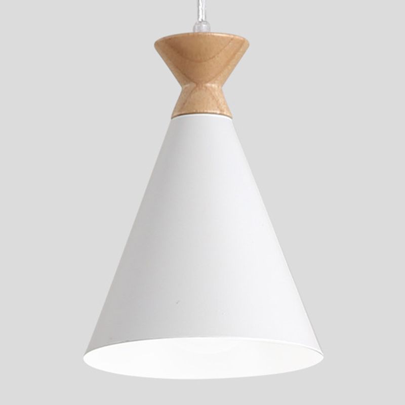 Modern Style Cone Shade Hanging Light Metal 1 Light Hanging Lamp for Bedroom