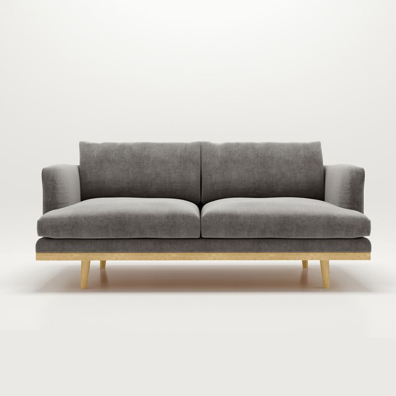 Contemporary Cushions Standard Recessed Arm Seating for Living Room