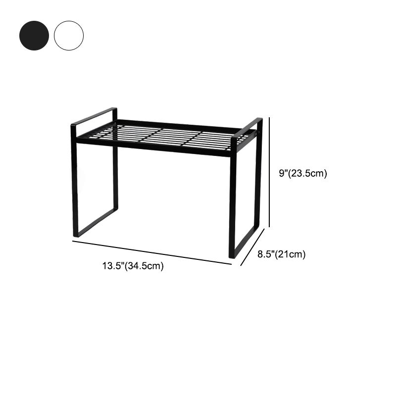 Contemporary Style Metal Bookshelf Open Back Bookcase for Home Office