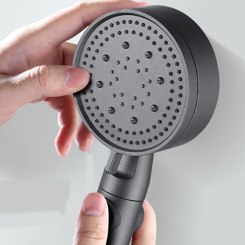 Contemporary Round Hand Shower Adjustable Spray Pattern Wall-Mount Showerhead