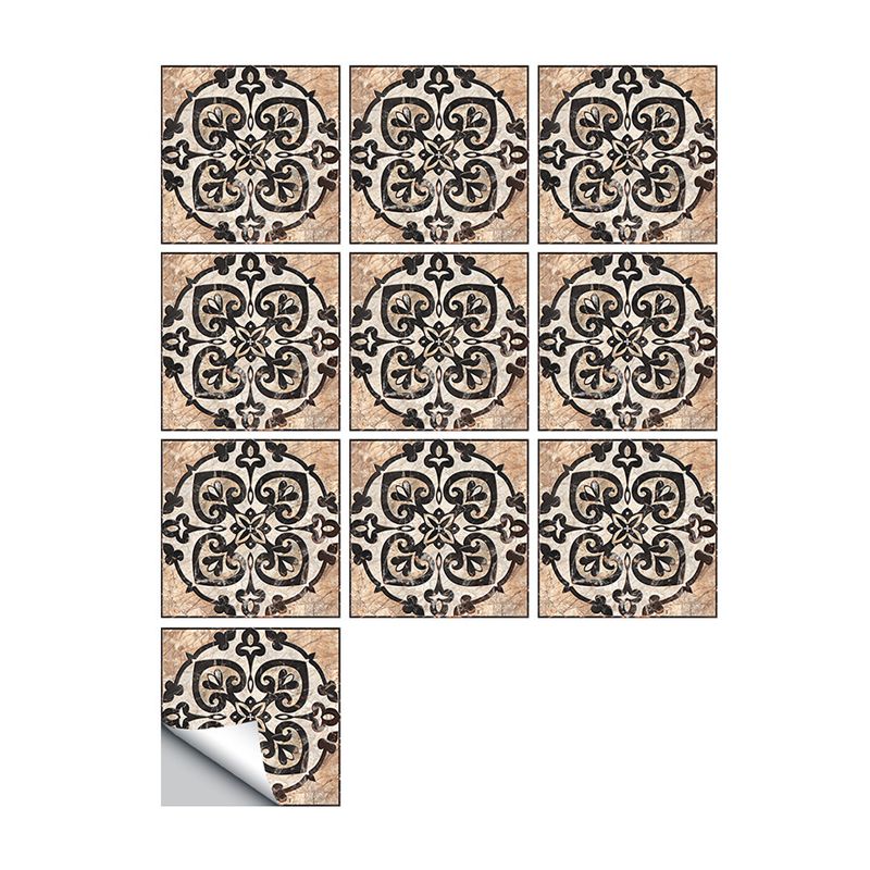 Ace of Hearts Tile Wallpaper Panel 10 Pieces Vintage PVC Wall Covering, Pick Up Sticks