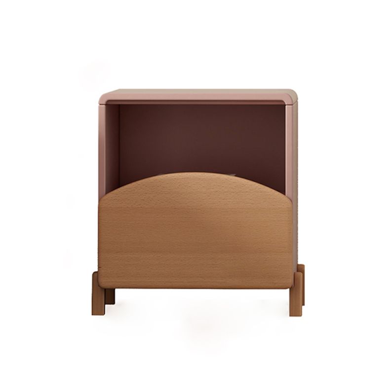 Solid Wood Bedside Table for Nursery with 1 Drawer Contemporary Nightstands