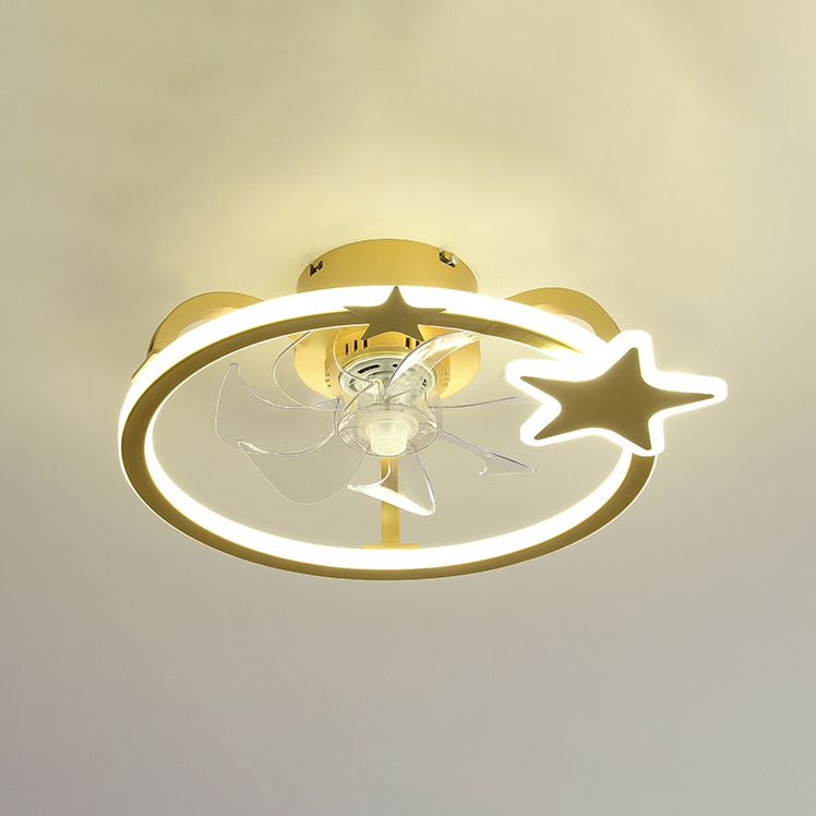 Fan de plafond LED Creative Star Ligh