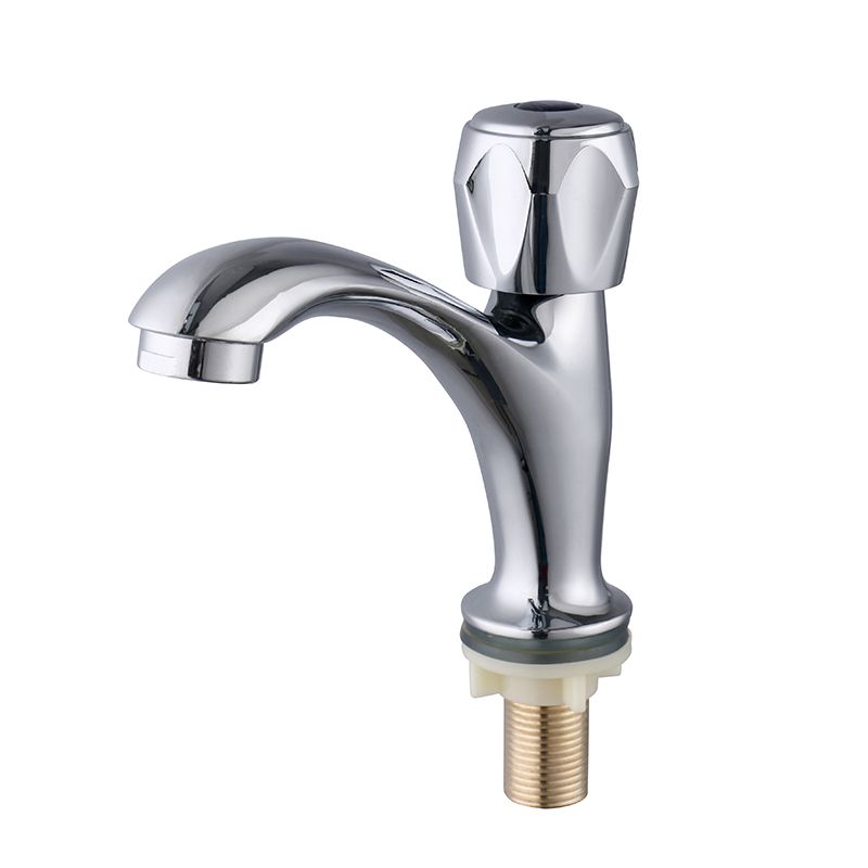 Contemporary Centerset Faucet Knob Handle Low Arc Solid Brass Faucet