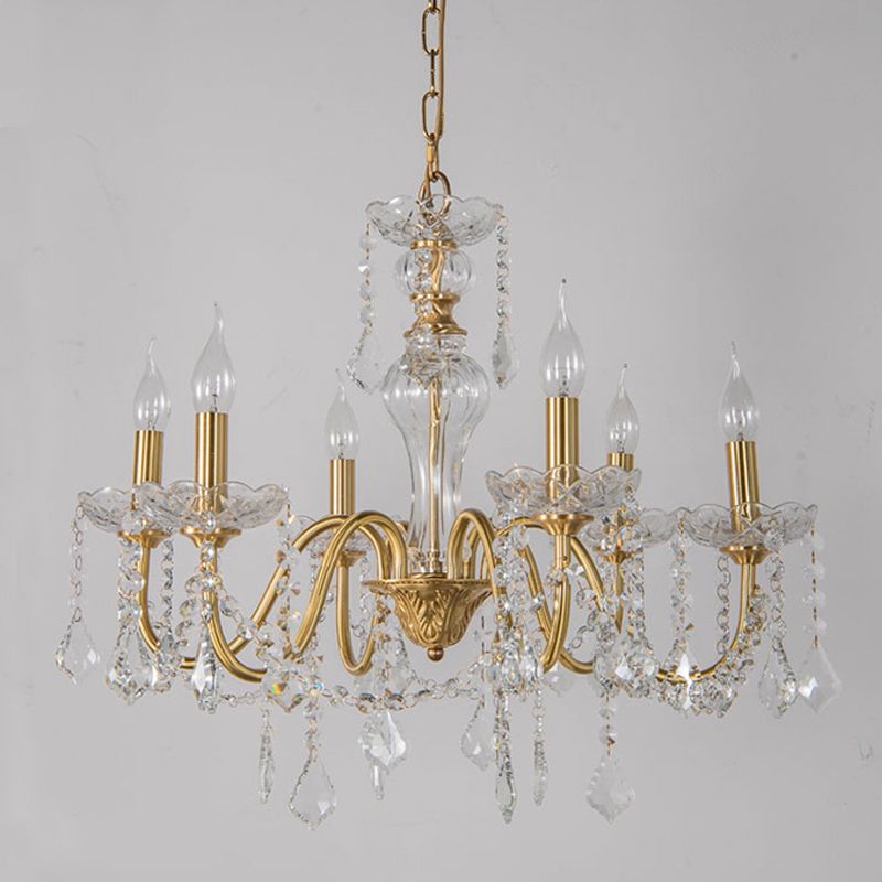 American Style Vertical Hanging Chandelier Light Crystal Chandelier Light Fixtures