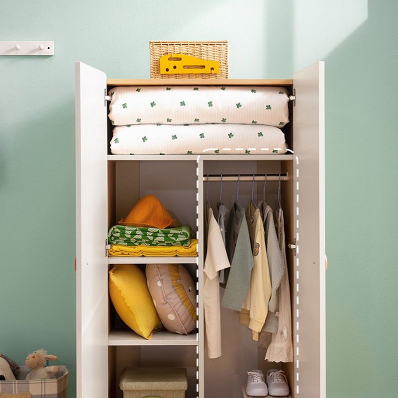 White Hanging Clothes Rack Wooden Hanging Clothes Rack With Doors