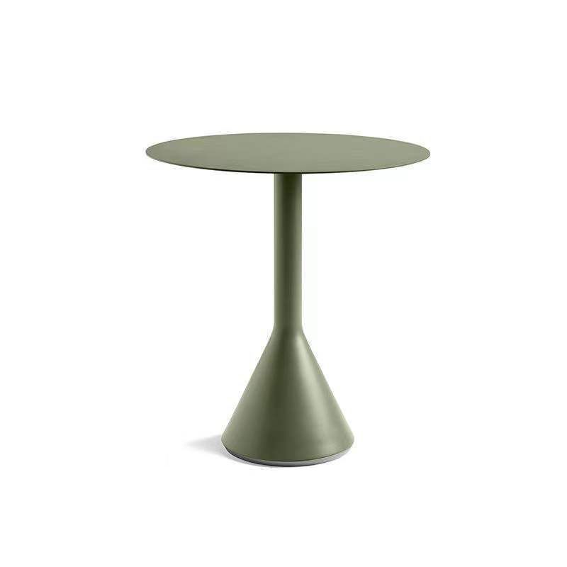 Contemporary Green Dining Table Metal Dining Table for Outdoor