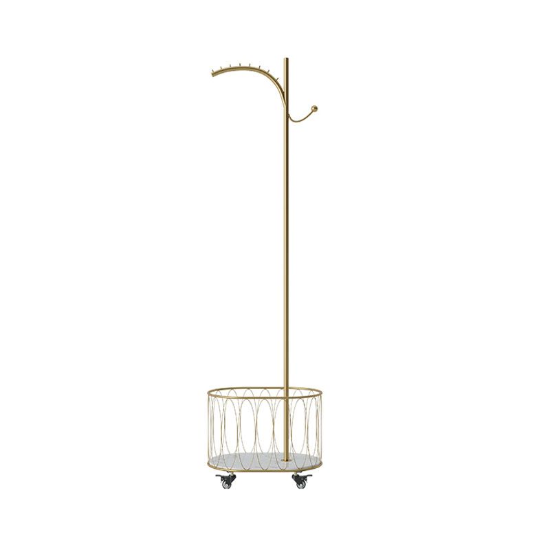 Gorgeous Metal Coat Rack Unique Storage Basket Coat Rack With Castors