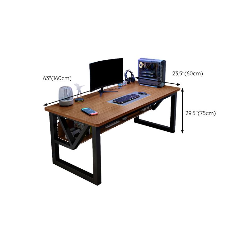 23.4 Inch W Modern Computer Desk Manufactured Wood Rectangle Office Desk