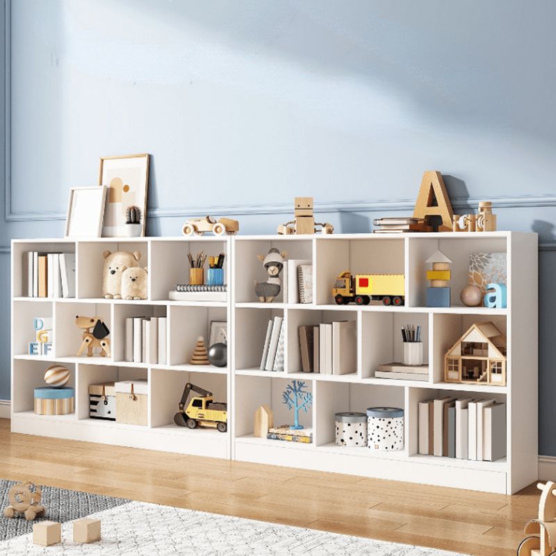 Scandinavian Closed Back Bookshelf Freestanding Wood Book Shelf