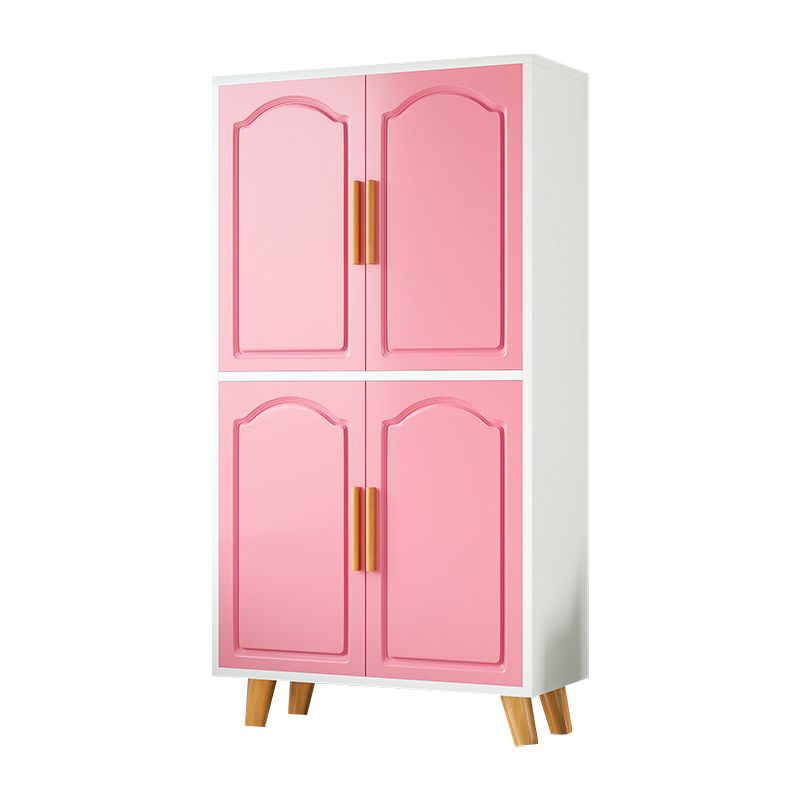 Modern Style Wardrobe Closet Manufactured Wood Kid's Wardrobe with Garment Rod