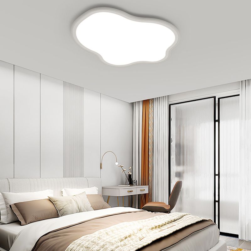 Metal LED Flush Mount Nordic Cloud Ceiling Light Fixture for Bedroom