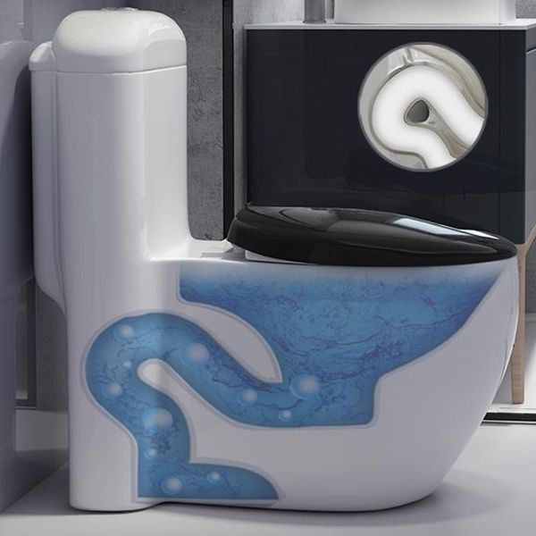 Traditional Toilet Bowl One Piece Toilet Floor Mounted Siphon Jet Flush Toilet