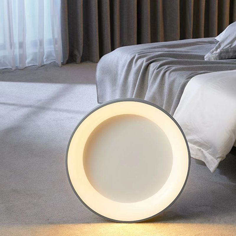 Single White Modernism LED Flush Mount Lighting Unique Ceiling Light for Bedroom