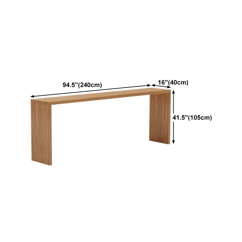 Nordic Style Rectangle Table Dining Wooden Bar Counter Table for Kitchen