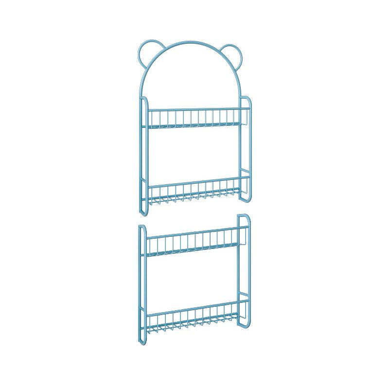 Scandinavian Wall Mounted Bookshelf Iron Vertical Bookcase for Home