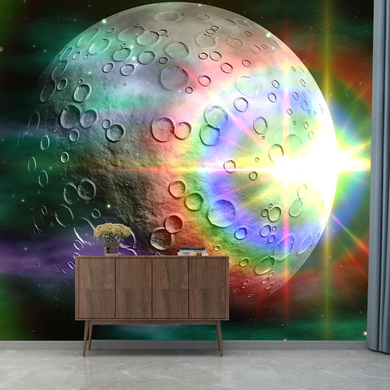 Universe Wall Mural Wallpaper Novelty Style Mildew Resistant for Accent Wall