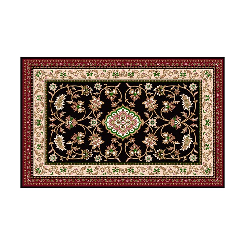 Tapis de motif médaillon marron