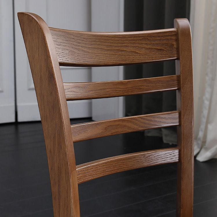 Modern Armless Dining Chairs Wooden Side Kitchen Chairs for Home