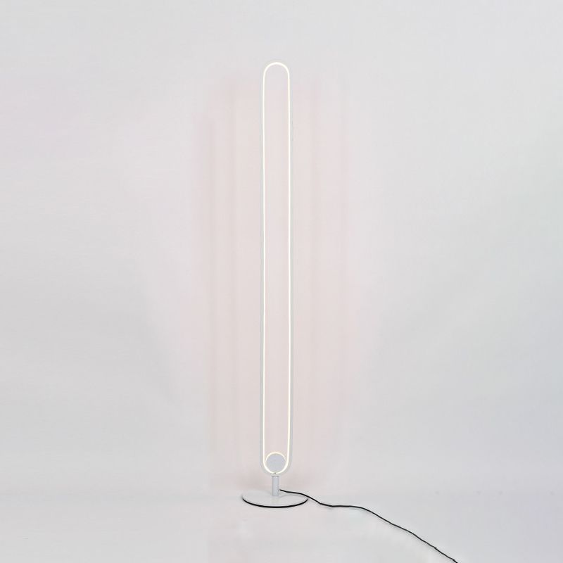 Aluminium langwerpige staande lamp eenvoud LED Floor Light voor woonkamer