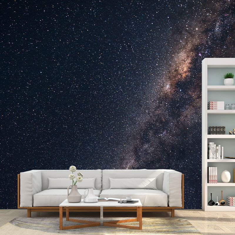 3D Space Mural Mildew Resistant Wall Cosmic Galaxy Wallpaper Sitting Room Wall Mural