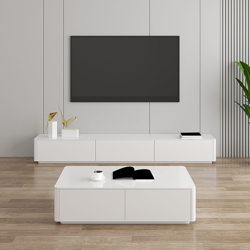 Wooden TV Media Stand Modern TV Media Console for Living Room