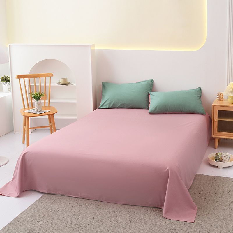 Whole Colored Sheets Twill Non-Pilling Soft Breathable Cotton Sheet Set