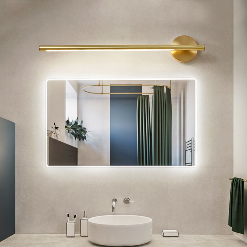 Modern Minimalista Estilo minimalista Flush Montaje Murón de montaje Splusa de cobre Muro de cobre Luces de tocador en acabado de oro