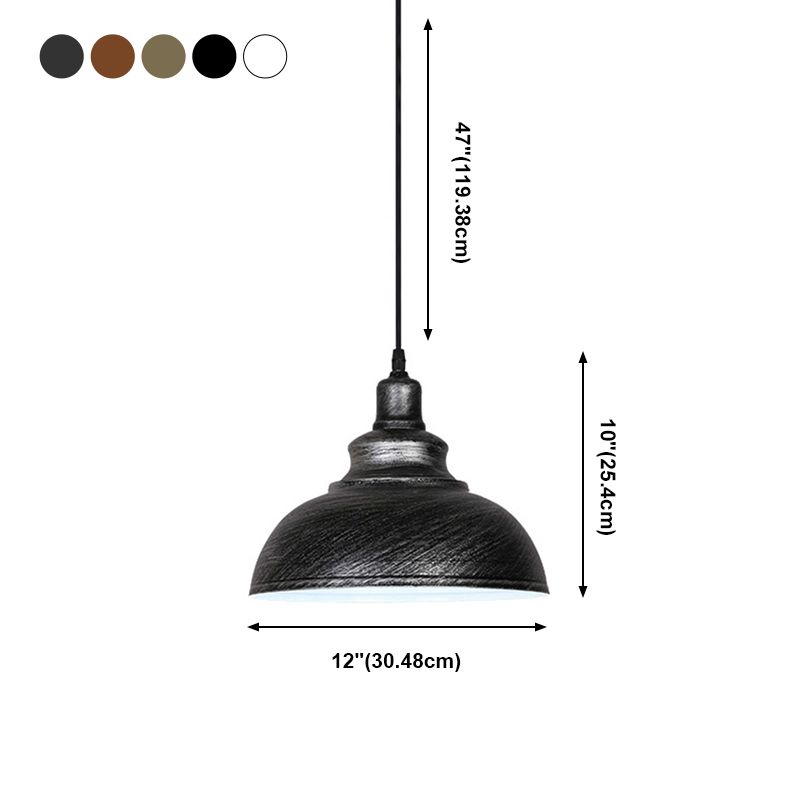 Vintage schuurhangen plafondlicht metaal 1-licht kapperslampje plafond licht licht