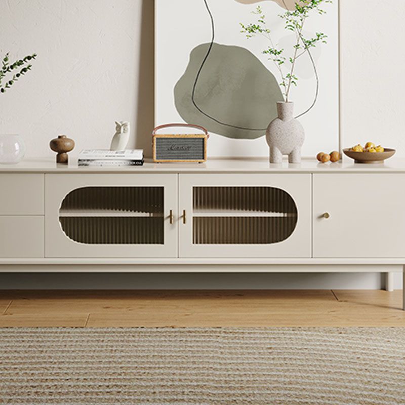 Wooden TV Stand Console Contemporary TV Media Stand with Drawers