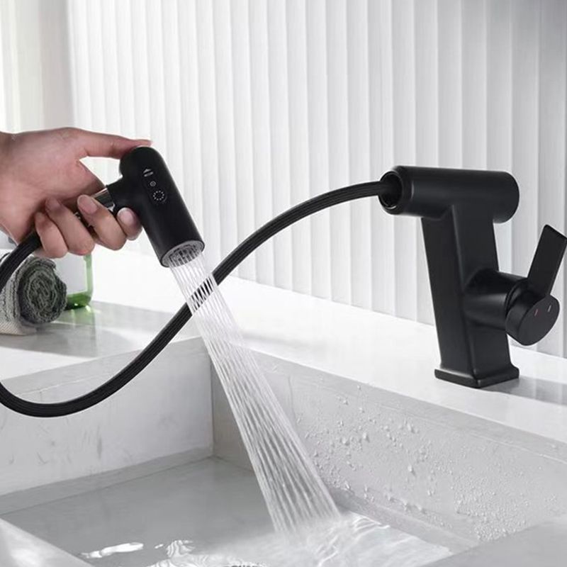 Contemporary Vessel Faucet Swivel Spout Faucet with One Lever Handle