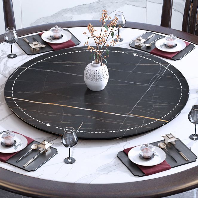 Round Dining Table with Wooden Pedestal Tradition Dinette Table for Home