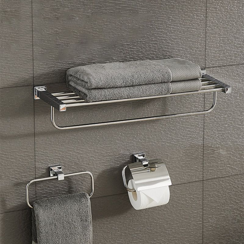 Modern Bathroom Accessories Hardware Set Paper Holder Stainless Steel Bathroom Set