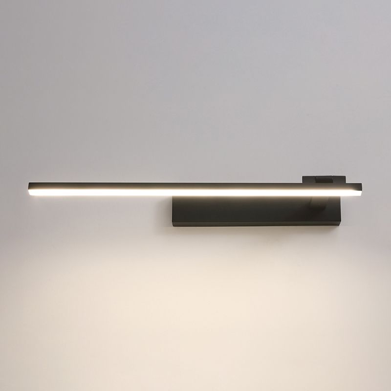 Iluminación de pared de metal lineal estilo moderno 1 lámpara de montaje de pared de luz