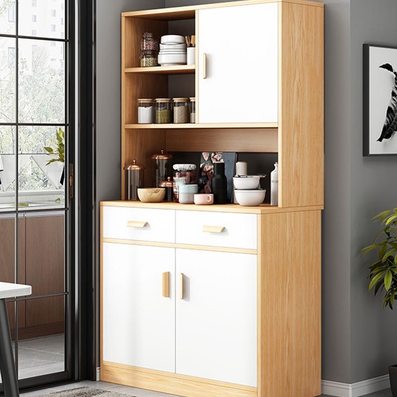 Engineered Wood Sideboard with Drawers Modern Kitchen Buffet Sideboard