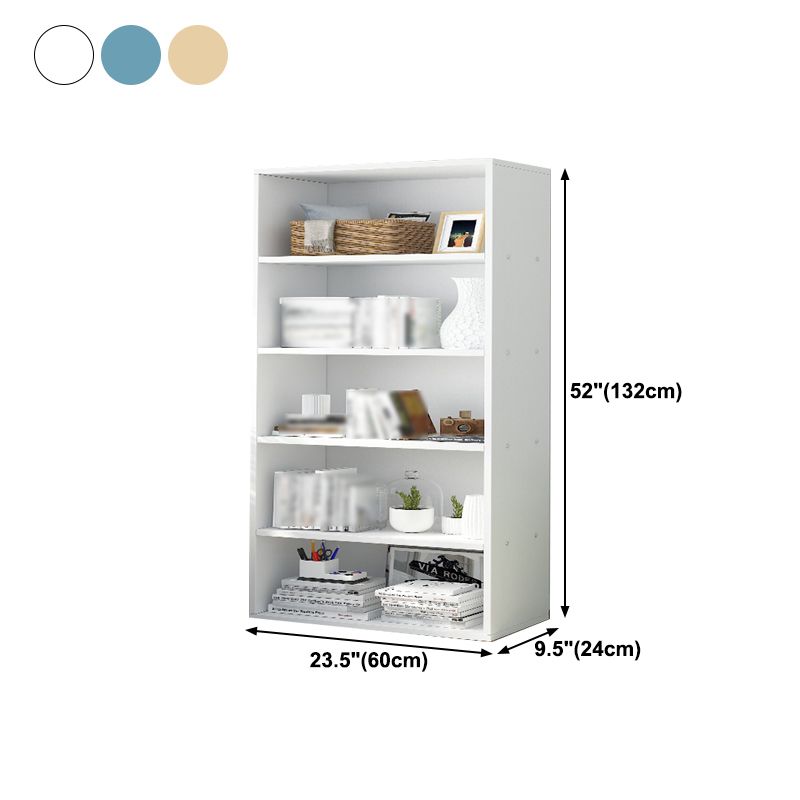 Manufactured Wood Scandinavian Bookshelf Vertical Bookcase for Home