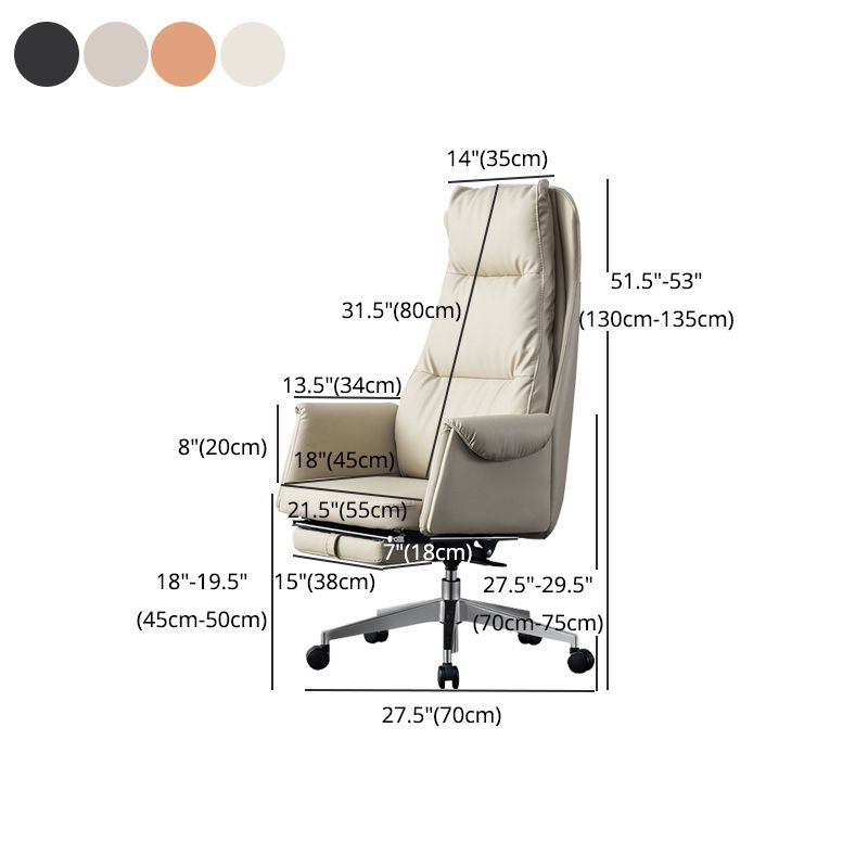 High-back Metal Frame Modern Task Chair Executive Ergonomic Office Chair