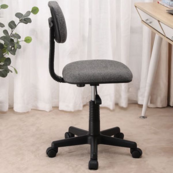 Contemporary Low-Back Swivel Chair Height-adjustable Armless Office Chair