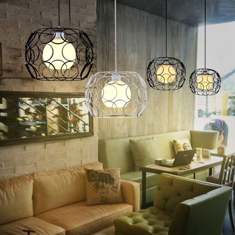 Drum Pendant Lighting Industrial Ceiling Lights Metal 1 Light Pendant Lighting Fixtures