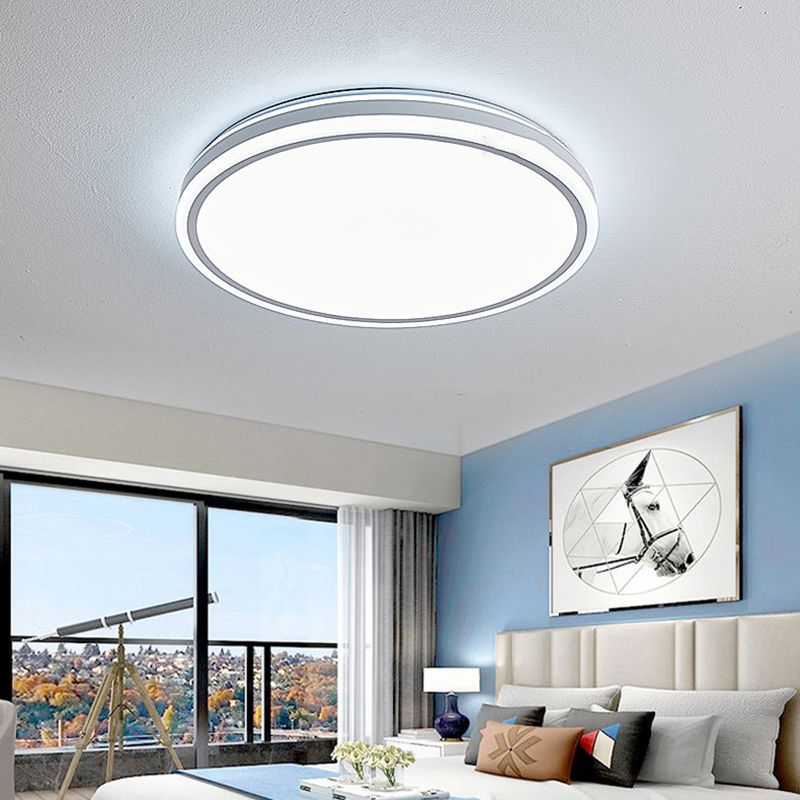 Circular Flush Mount Light Simplicity Metal Ceiling Light Fixture