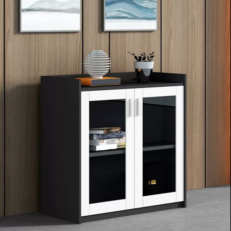 Modern White Engineered Wood Filing Cabinet for Home and Office