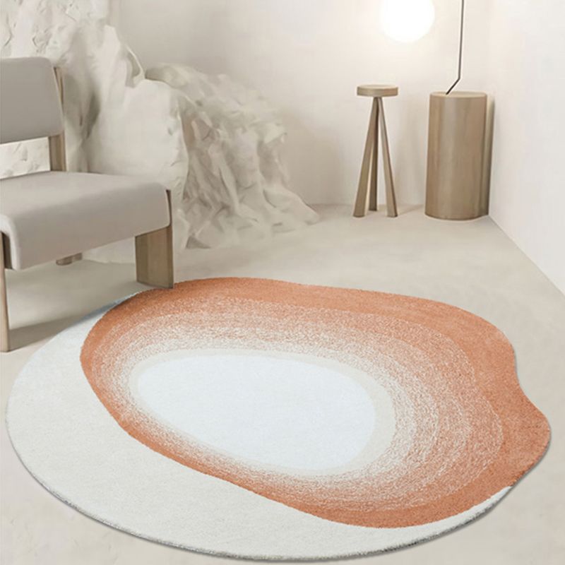 Creative Novelty Shape Rug Stylish Ombre Print Rug Polyester Stain Resistant Carpet for Home Decor